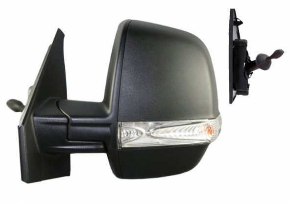 Accéder à la pièce Rétroviseur gauche mécanique, convexe, avec feu clignotant [2 vitres]