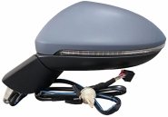 Accéder à la pièce Rétroviseur électrique gauche, asphérique, chauffant, apprêté, base apprêtée, avec feu clignotant (8 broches)