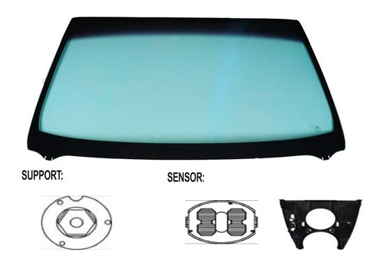 Accéder à la pièce Pare-brise teinté vert athermique + capteur