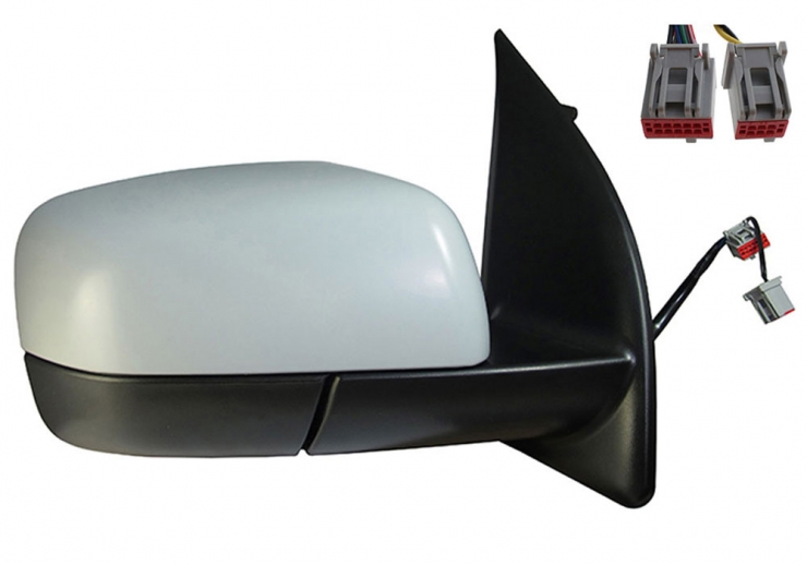 Rétroviseur électrique droit, convexe, chauffant, apprêté, rabattable, courtoisie (7 broches) LAND ROVER-FREELANDER  pour LAND ROVER FREELANDER   pour LAND ROVER FREELANDER