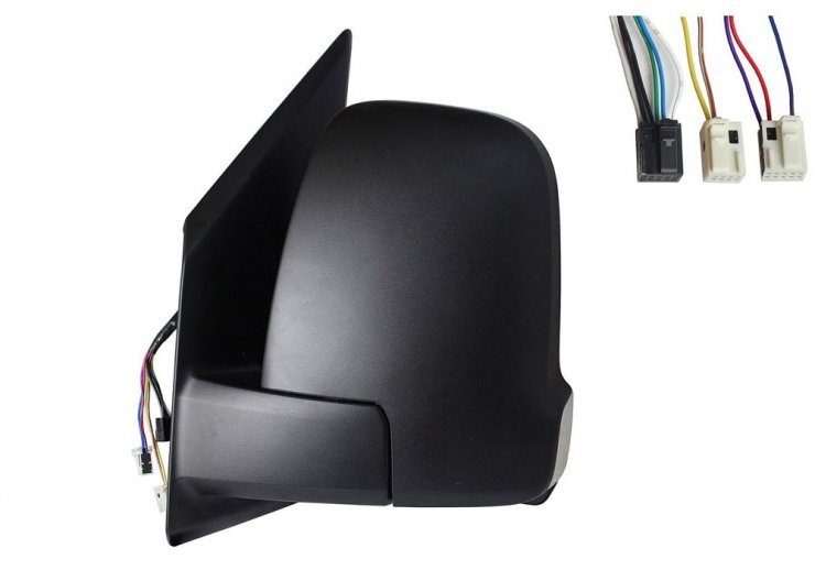 Accéder à la pièce Rétroviseur électrique gauche, convexe, chauffant, avec feu clignotant, side (6 broches, 2 broches) (court)