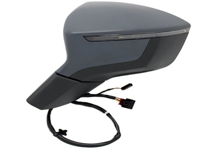 Accéder à la pièce Rétroviseur électrique gauche, apprêté, convexe, chauffant, rabattable, side et avec clignotant (10 broches)