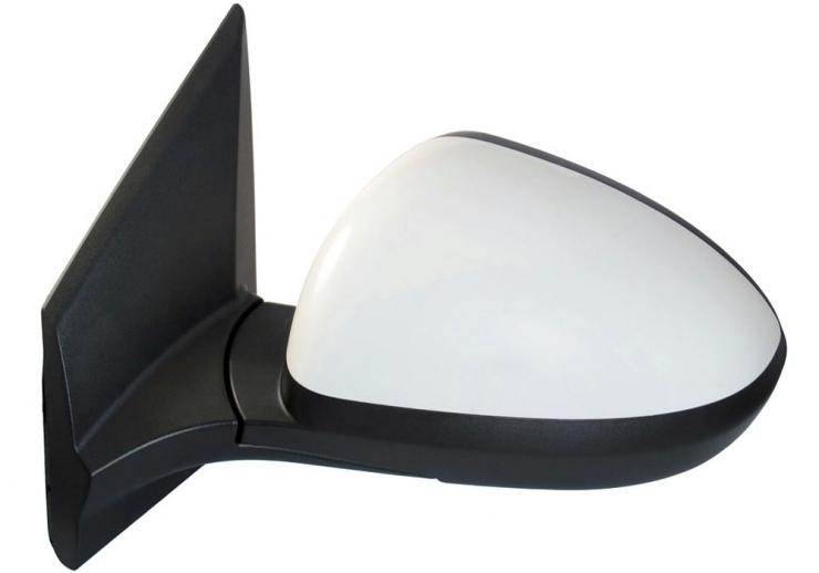 Accéder à la pièce Rétroviseur mécanique gauche, convexe, apprêté, base noire