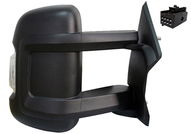 Rétroviseur manuel droit, angle mort, convexe, avec feu clignotant (2 branches) (long) FIAT-DUCATO pour CITROEN JUMPER  pour CITROEN JUMPER