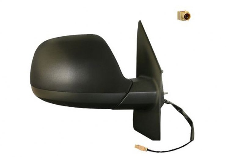 Rétroviseur manuel droit, convexe et avec antenne VOLKSWAGEN-TRANSPORTER T5 pour VOLKSWAGEN TRANSPORTER  pour VOLKSWAGEN TRANSPORTER