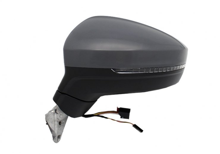 Rétroviseur électrique gauche, asphérique, chauffant, apprêté, avec feu clignotant, LED, side (8 broches) VOLKSWAGEN-TIGUAN pour VOLKSWAGEN TIGUAN  pour VOLKSWAGEN TIGUAN