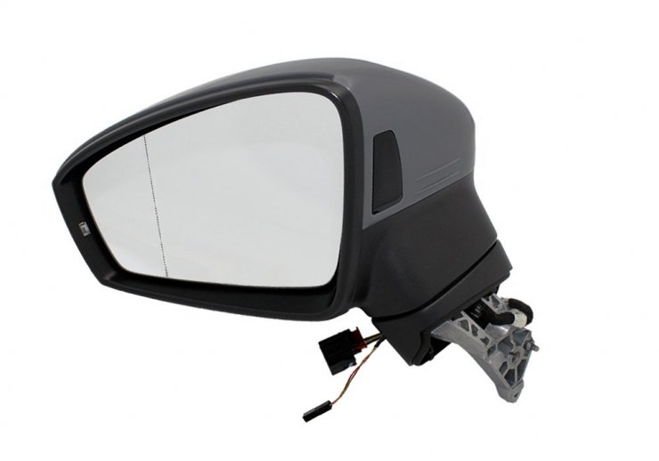 Rétroviseur électrique gauche, asphérique, chauffant, apprêté, avec feu clignotant, LED, side (8 broches) VOLKSWAGEN-TIGUAN pour VOLKSWAGEN TIGUAN  pour VOLKSWAGEN TIGUAN