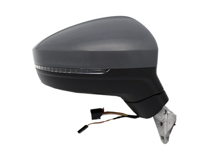 Rétroviseur électrique droit, convexe, chauffant, apprêté, avec feu clignotant, LED, side (8 broches) VOLKSWAGEN-TIGUAN pour VOLKSWAGEN TIGUAN  pour VOLKSWAGEN TIGUAN