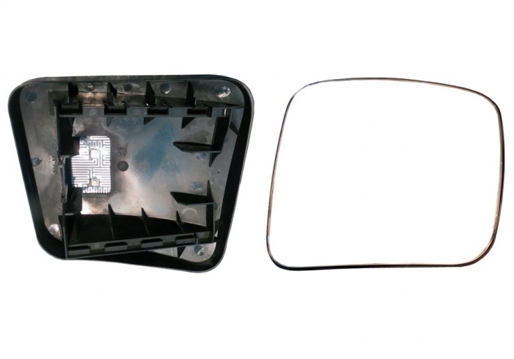 Glace + support rétroviseur droit, chauffant, convexe (classe IV) DAF-CF 65 pour RENAULT PREMIUM  pour RENAULT PREMIUM