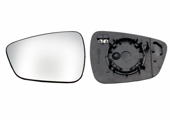 Accéder à la pièce Glace + support pour rétroviseur gauche, convexe, chauffant