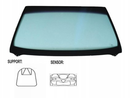 Accéder à la pièce Pare-brise vert, capteur pluie/lumière