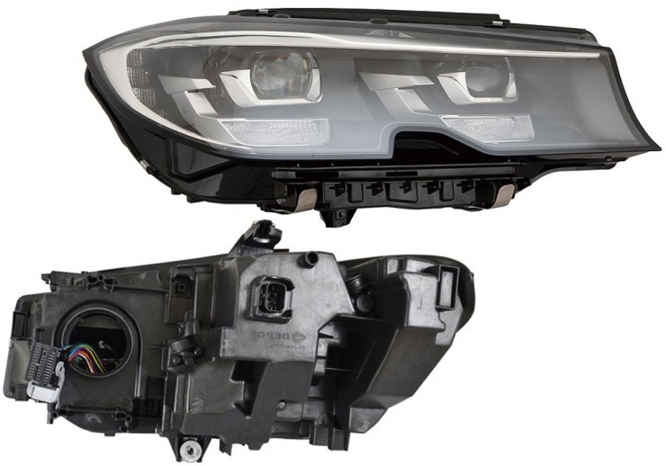 Accéder à la pièce Phare électrique droit, LED (moteur)