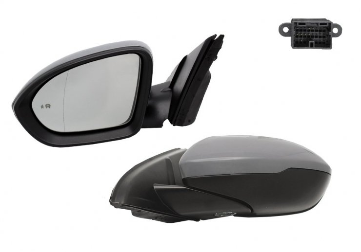 Rétroviseur électrique gauche, asphérique, chauffant, apprêté, rabattable, courtoisie, side (10 broches) OPEL-INSIGNIA pour OPEL INSIGNIA  pour OPEL INSIGNIA