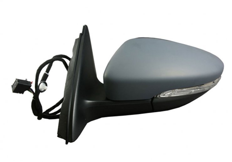 Rétroviseur électrique gauche, asphérique, chauffant, apprêté, rabattable, avec feu clignotant, courtoisie VOLKSWAGEN-JETTA  pour VOLKSWAGEN JETTA   pour VOLKSWAGEN JETTA