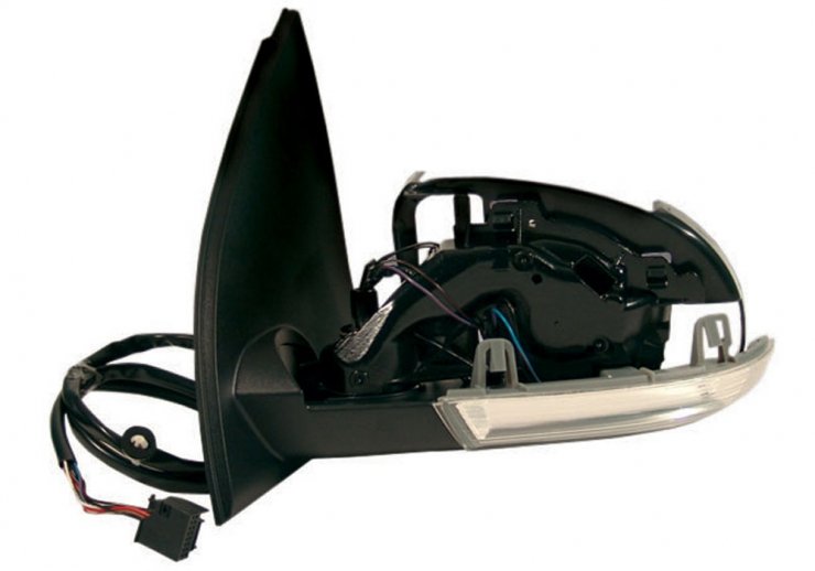 Corp du rétroviseur électrique gauche, chauffant, avec feu clignotant (7 broches) VOLKSWAGEN-GOLF pour VOLKSWAGEN GOLF  pour VOLKSWAGEN GOLF