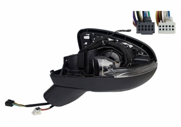 Accéder à la pièce Corps du rétroviseur électrique gauche, chauffant, rabattable, feu clignotant, courtoisie, mémoire, LED, électrochrome (5 broches, 8 broches)