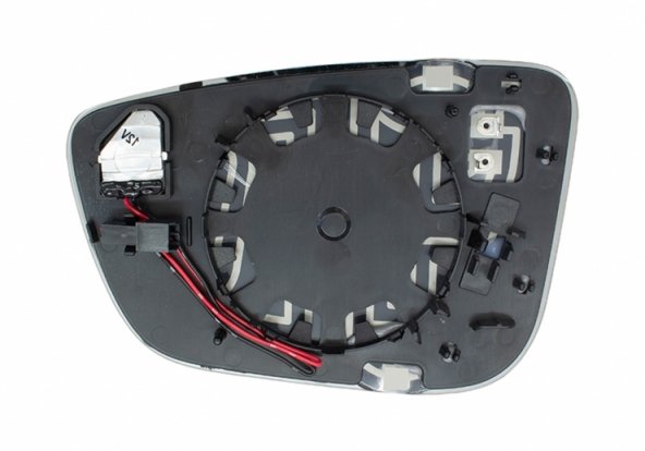 Accéder à la pièce Glace + support de rétroviseur droit, asphérique, chauffant, side