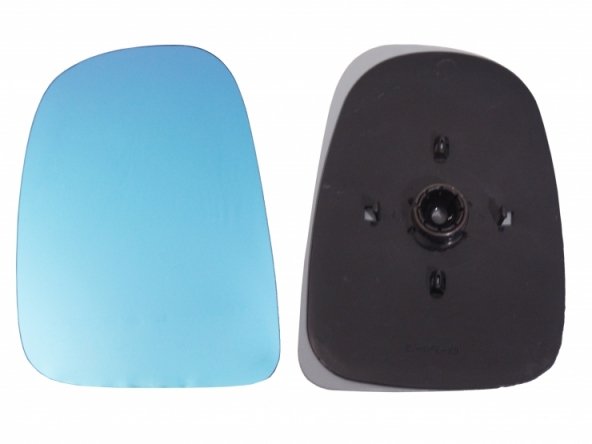 Accéder à la pièce Glace + support rétroviseur gauche, convexe, bleu