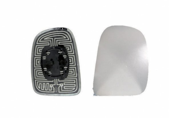 Accéder à la pièce Glace + support pour rétroviseur électrique droit, convexe, chauffant