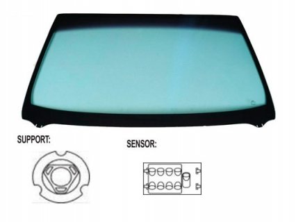 Accéder à la pièce Pare-brise vert avec contrôle athermique, capteur pluie/lumière (Compact)