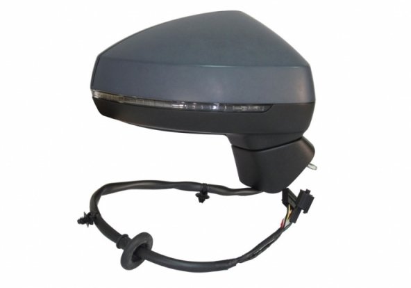 Accéder à la pièce Rétroviseur électrique droit, asphérique, chauffant, apprêté, rabattable, avec feu clignotant, mémoire, side (14 broches) (Limousine)