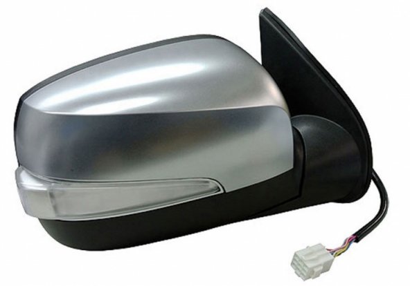 Accéder à la pièce Rétroviseur électrique droit, convexe, rabattable, avec feu clignotant, chromé (7 broches)