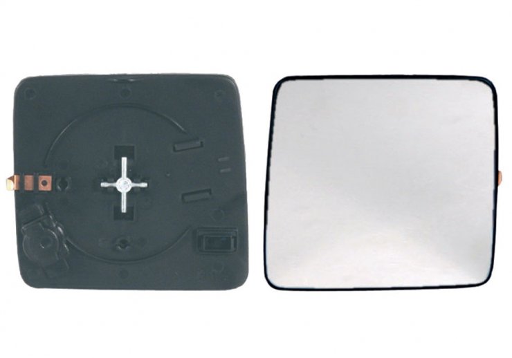 Accéder à la pièce Glace + support rétroviseur droit, convexe, bleu