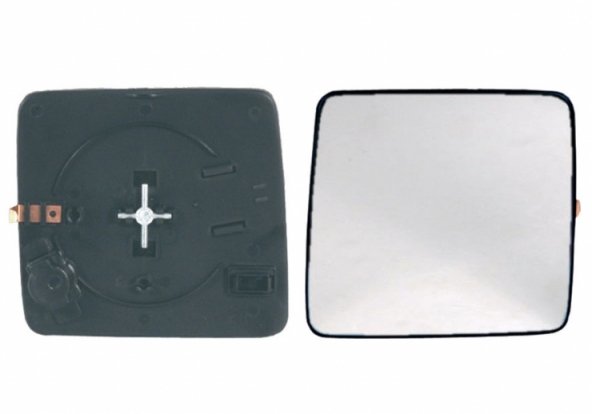 Accéder à la pièce Glace + support rétroviseur droit, convexe, bleu, chauffant