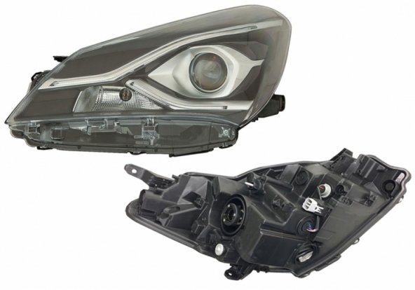 Accéder à la pièce Phare électrique gauche, LED (5 portes)