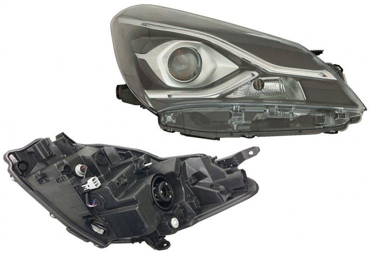 Accéder à la pièce Phare électrique droit, LED (5 portes)