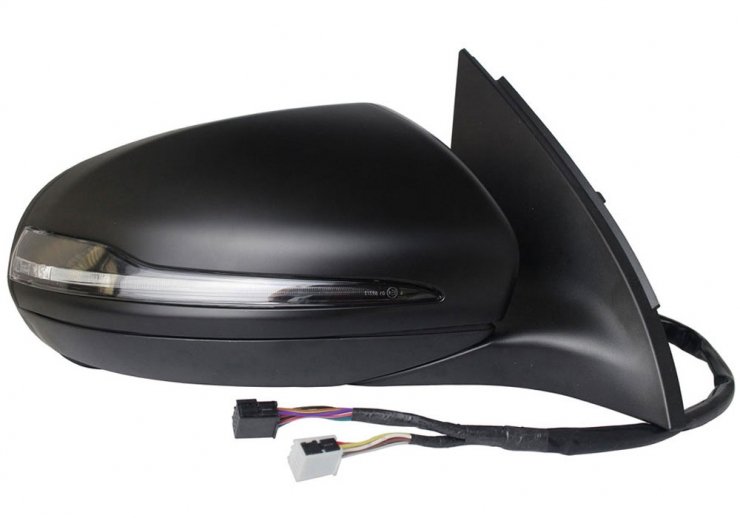 Rétroviseur électrique gauche, asphérique, chauffant, apprêté, rabattable, avec feu clignotant, mémoire, LED, side (7 broches - 8 broches) MERCEDES-CLASSE GLA pour MERCEDES CLASSE GLA  pour MERCEDES CLASSE GLA