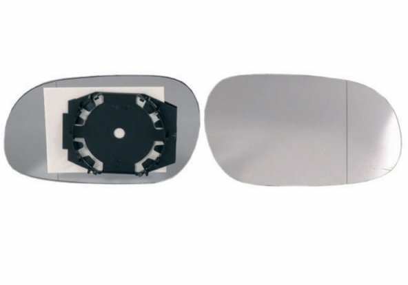 Accéder à la pièce Glace + support de rétroviseur droit, asphérique