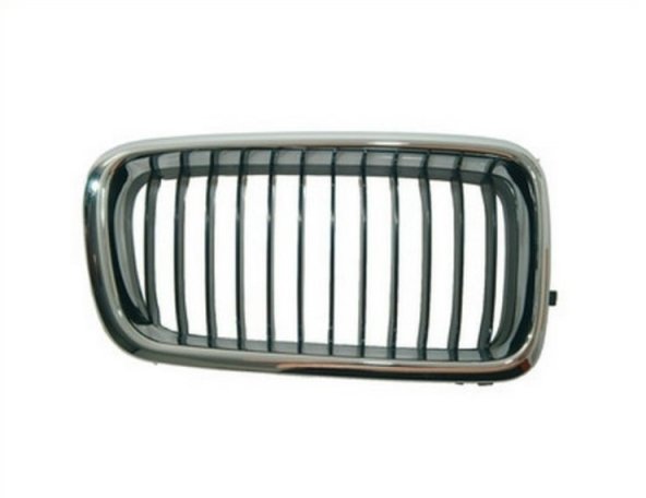 Accéder à la pièce Grille droite chromée/noire Accéder à la pièce Grille droite chromée/noire