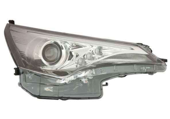 Accéder à la pièce Phare électrique droit, noir, LED