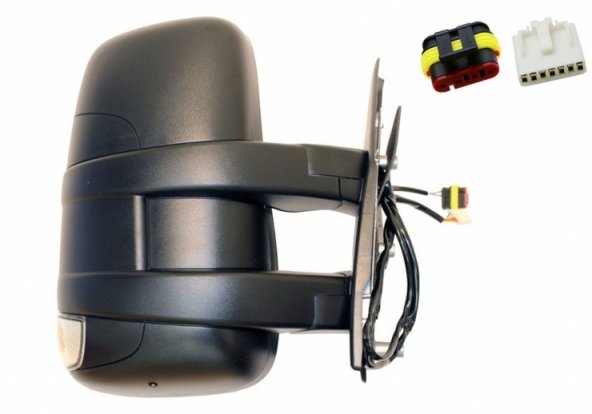 Accéder à la pièce Rétroviseur électrique droit, convexe, chauffant, avec feu clignotant (court) (9 broches)
