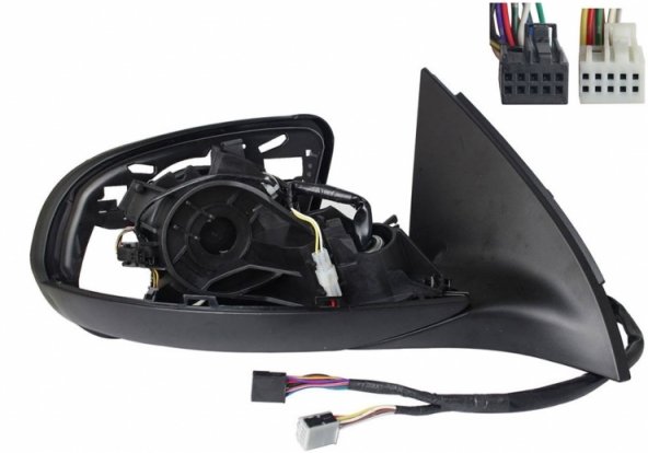 Accéder à la pièce Rétroviseur électrique droit, asphérique, chauffant, apprêté, avec feu clignotant, mémoire, LED (4 broches - 7 broches)
