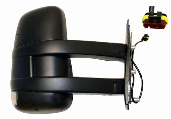 Accéder à la pièce Rétroviseur manuel droit, convexe, avec feu clignotant (long) (2 broches)