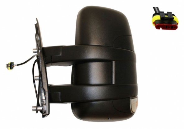 Accéder à la pièce Rétroviseur manuel gauche, convexe, avec feu clignotant, sonde (court) (4 broches)