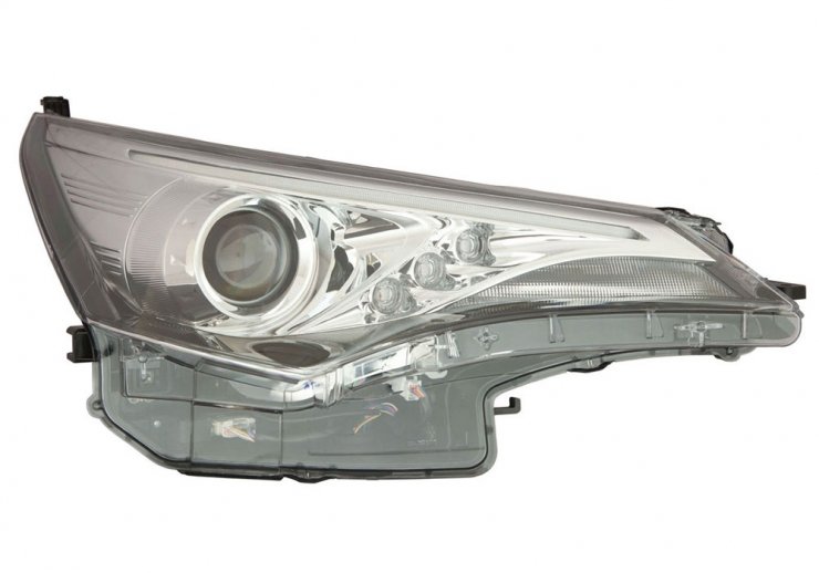 Accéder à la pièce Phare électrique droit, noir, LED