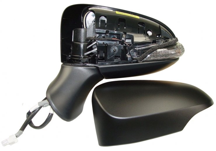 Accéder à la pièce Rétroviseur électrique gauche, asphérique, chauffant, apprêté, rabattable, avec feu clignotant (9 broches)