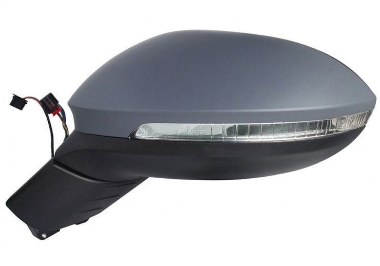 Rétroviseur électrique gauche, asphérique, chauffant, apprêté, rabattable, avec feu clignotant, courtoisie, LED (9 broches) VOLKSWAGEN-ID pour VOLKSWAGEN ID  pour VOLKSWAGEN ID
