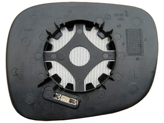 Accéder à la pièce Glace + support de rétroviseur gauche, asphérique, thermique, bleu