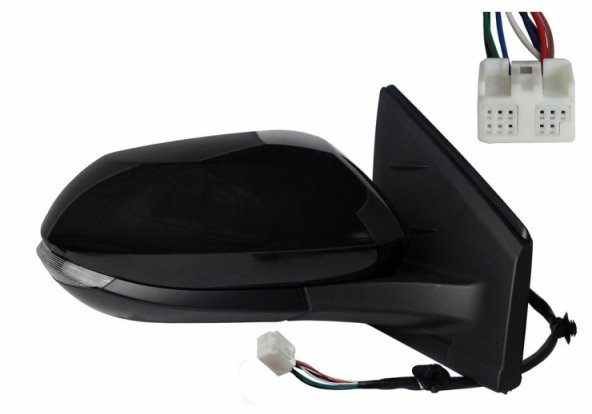 Accéder à la pièce Rétroviseur électrique droit, convexe, chauffant, apprêté, rabattable, avec feu clignotant, LED, side (5 portes) (8 broches)