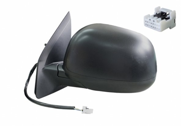 Accéder à la pièce Rétroviseur électrique gauche, convexe, apprêté (3 broches)