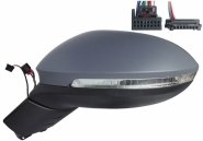 Accéder à la pièce Rétroviseur électrique gauche, asphérique, chauffant, apprêté, rabattable, avec feu clignotant, courtoisie, LED (9 broches)