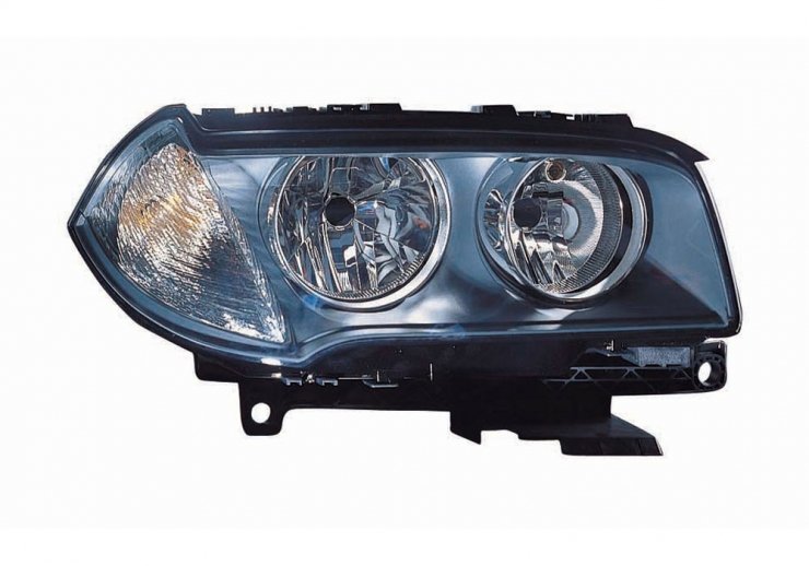 Phare électrique droit, noir, H7+H7 (moteur) BMW-X3 E83 pour BMW X3  pour BMW X3