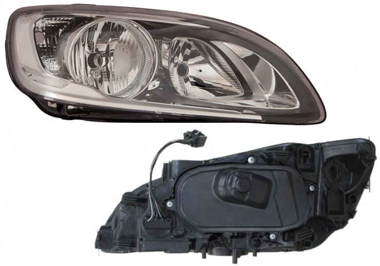 Phare électrique droit, LED, H7+H9 (moteur) (double ancrage) VOLVO-S60-V60 pour VOLVO S60-V60  pour VOLVO S60-V60