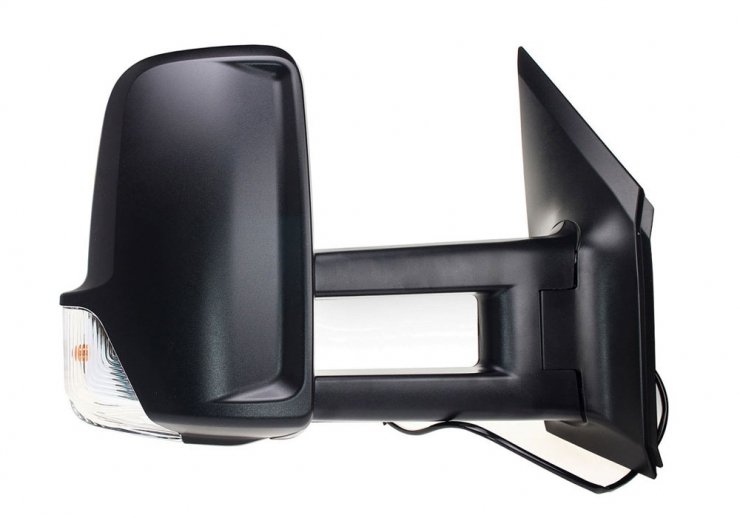 Rétroviseur électrique droit, convexe, chauffant, avec feu clignotant (Long) VOLKSWAGEN-CRAFTER pour VOLKSWAGEN CRAFTER  pour VOLKSWAGEN CRAFTER