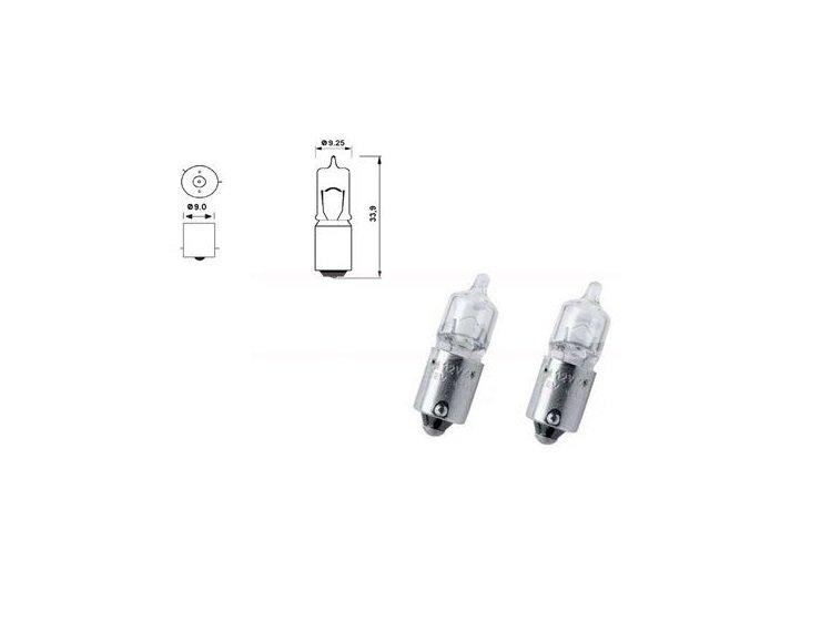 Accéder à la pièce Lampe 1 pôle 12V 6W (boîte 1 pc.)