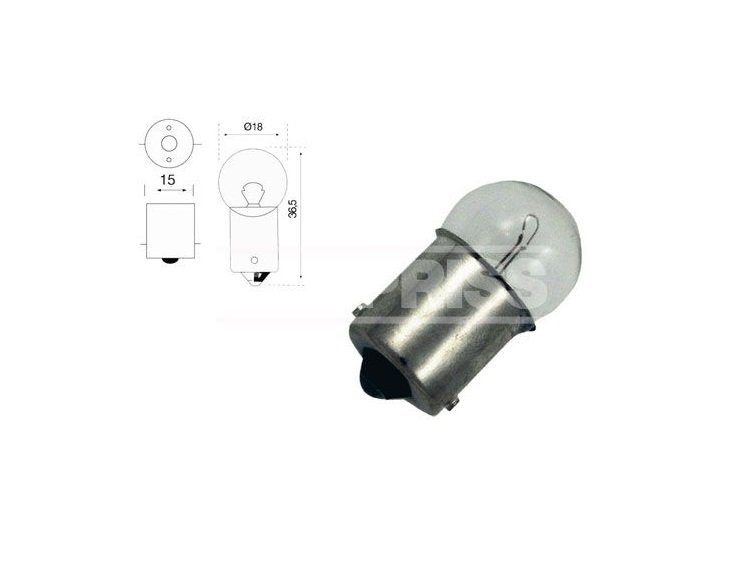 Accéder à la pièce BOÎTE 10 AMPOULES 24V R5W 